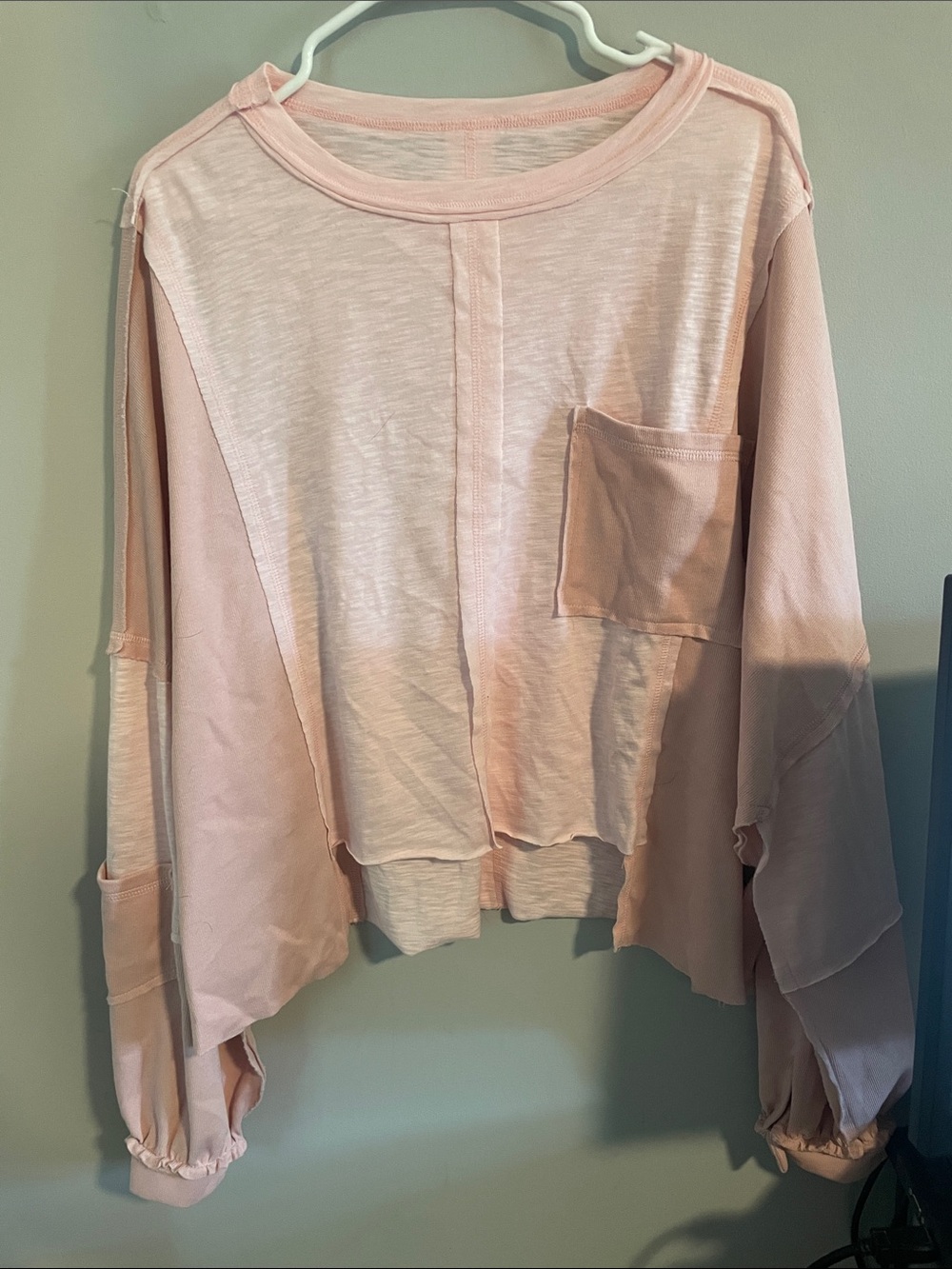 Women's Lightweight Pocket Front Blouse - Pink